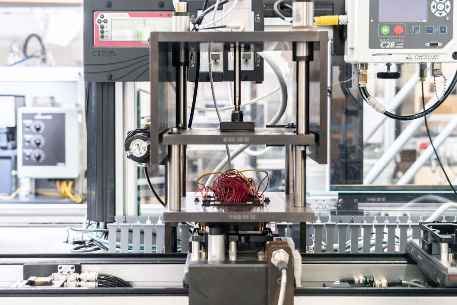 NCT Automated Assembly Machine, close-up