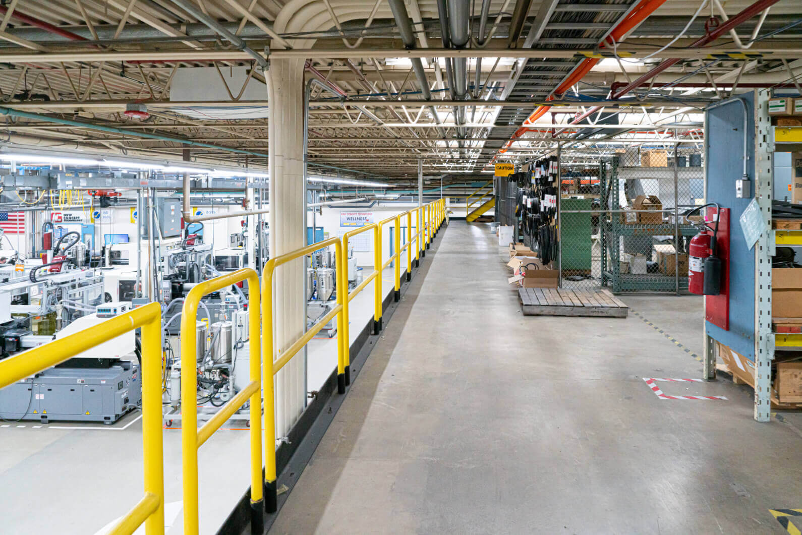 New Concept Technology production floor from the catwalk