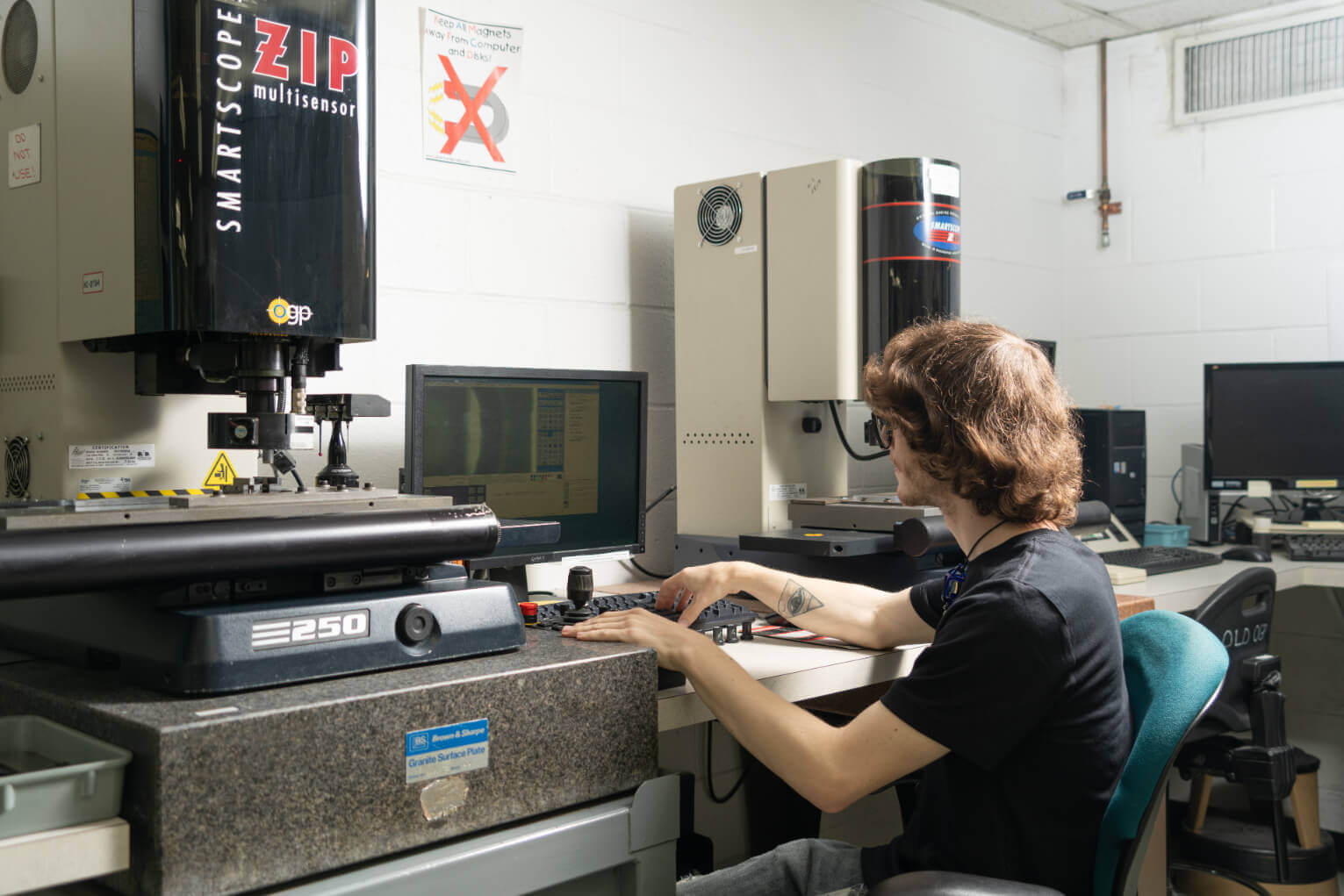 NCT Employee performing a quality inspection