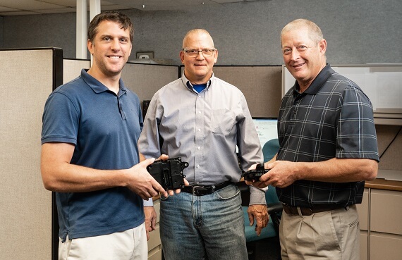 NCT Engineers Holding Product Prototype