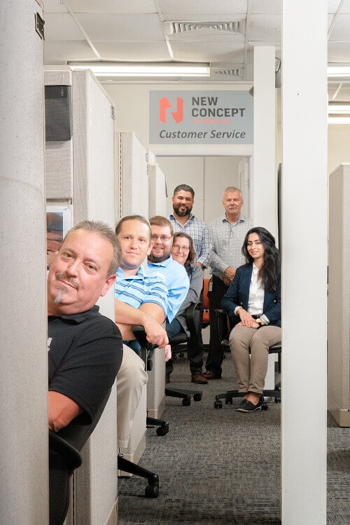 Customer service team at New Concept Technology